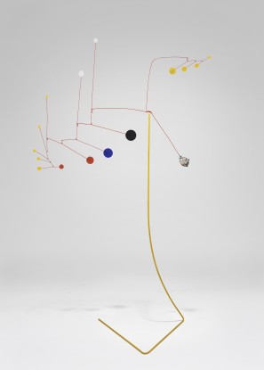 Alexander Calder, Caged Stone on Yellow Stalk, 1955